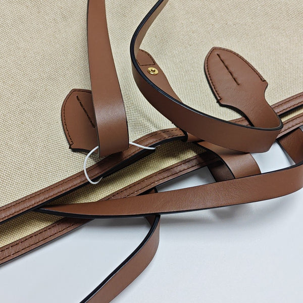 The Belt Large Canvas Beige