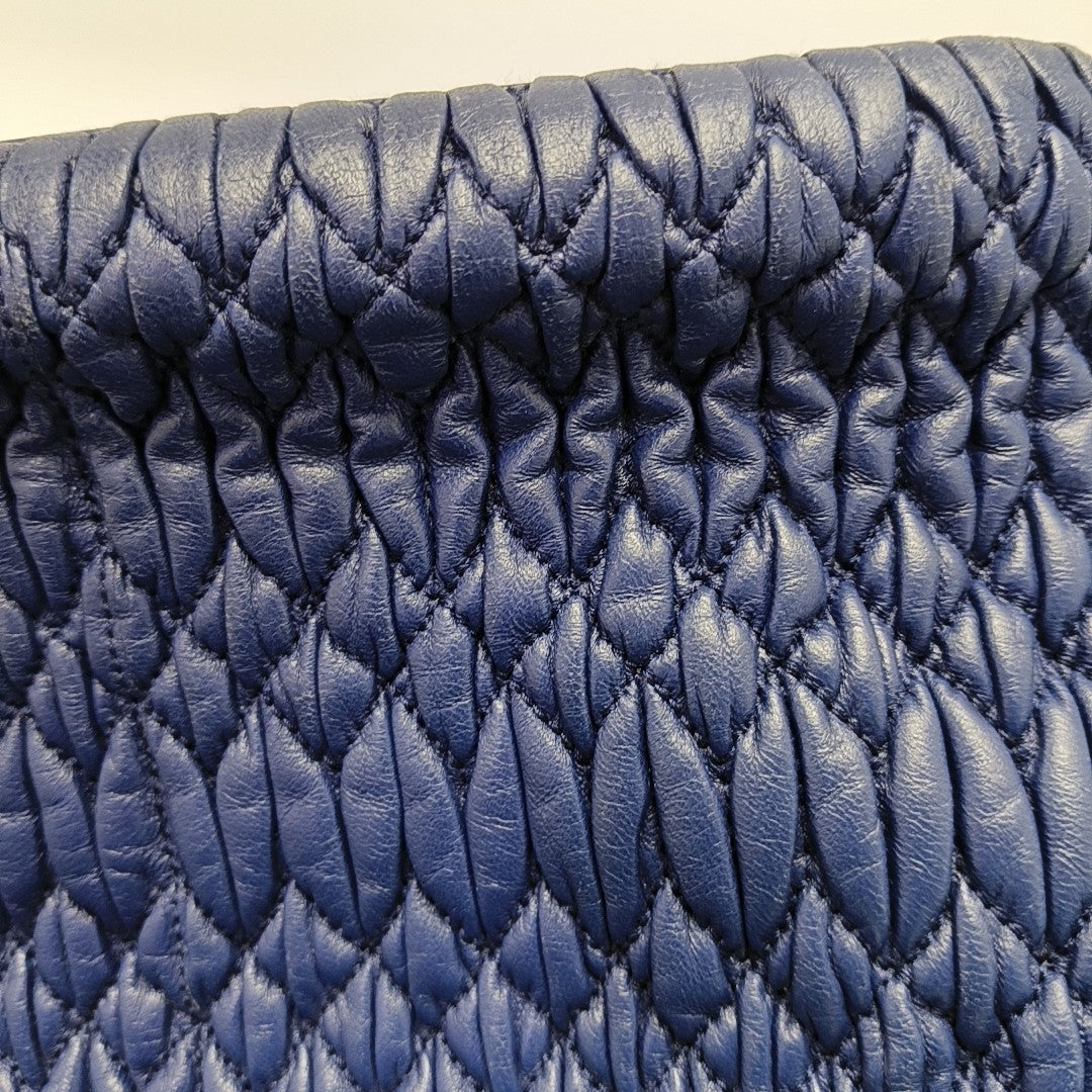 Quilted Lambskin Blue