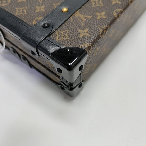 PETITE MALLE Monogram Coated Canvas Brown