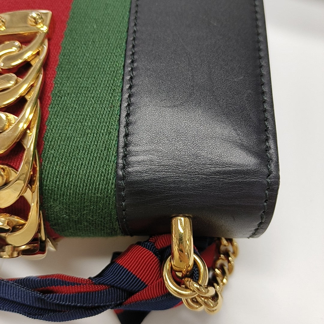 Sylvie Mini Calfskin Black