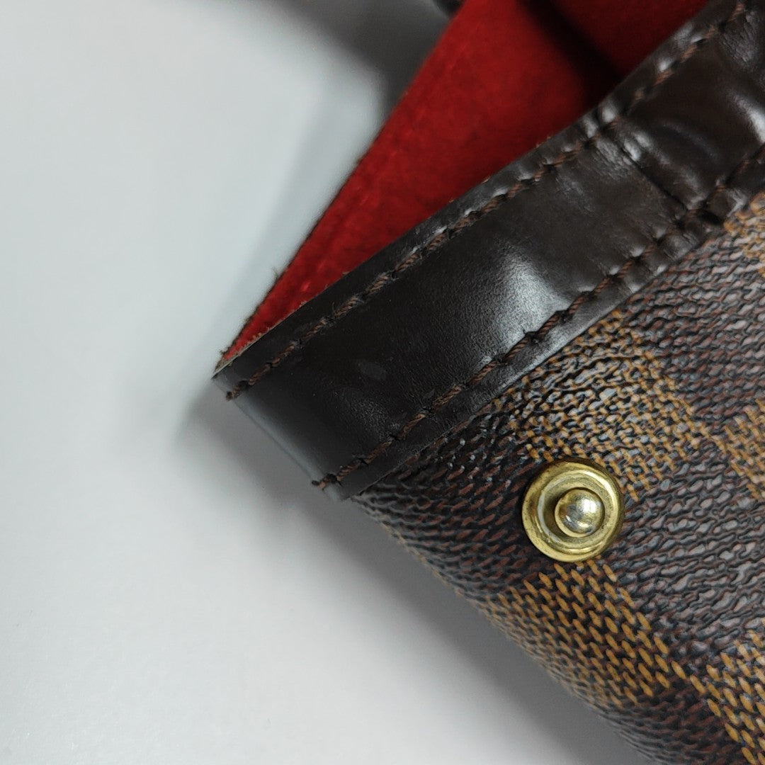 HAMPSTEAD MM Damier Ebene Coated Canvas Brown