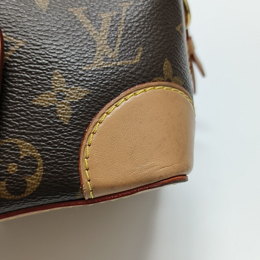 NOÉ Mini Monogram Coated Canvas Brown