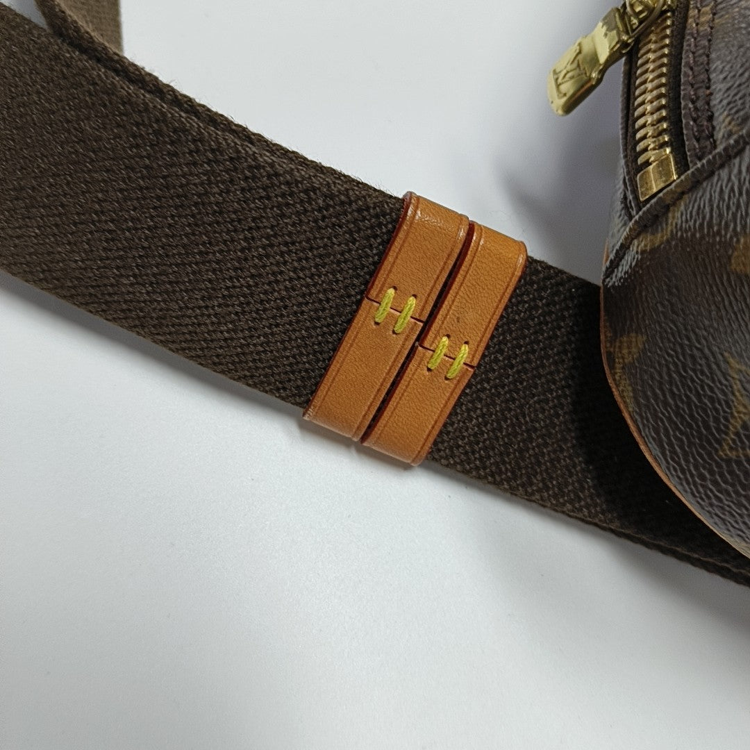 GANGE Monogram Coated Canvas Brown