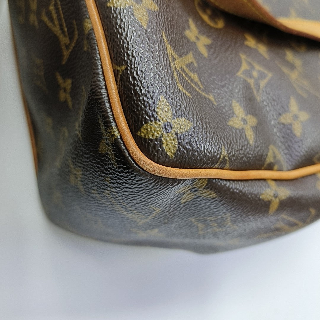 BATIGNOLLES MM Monogram Coated Canvas Brown