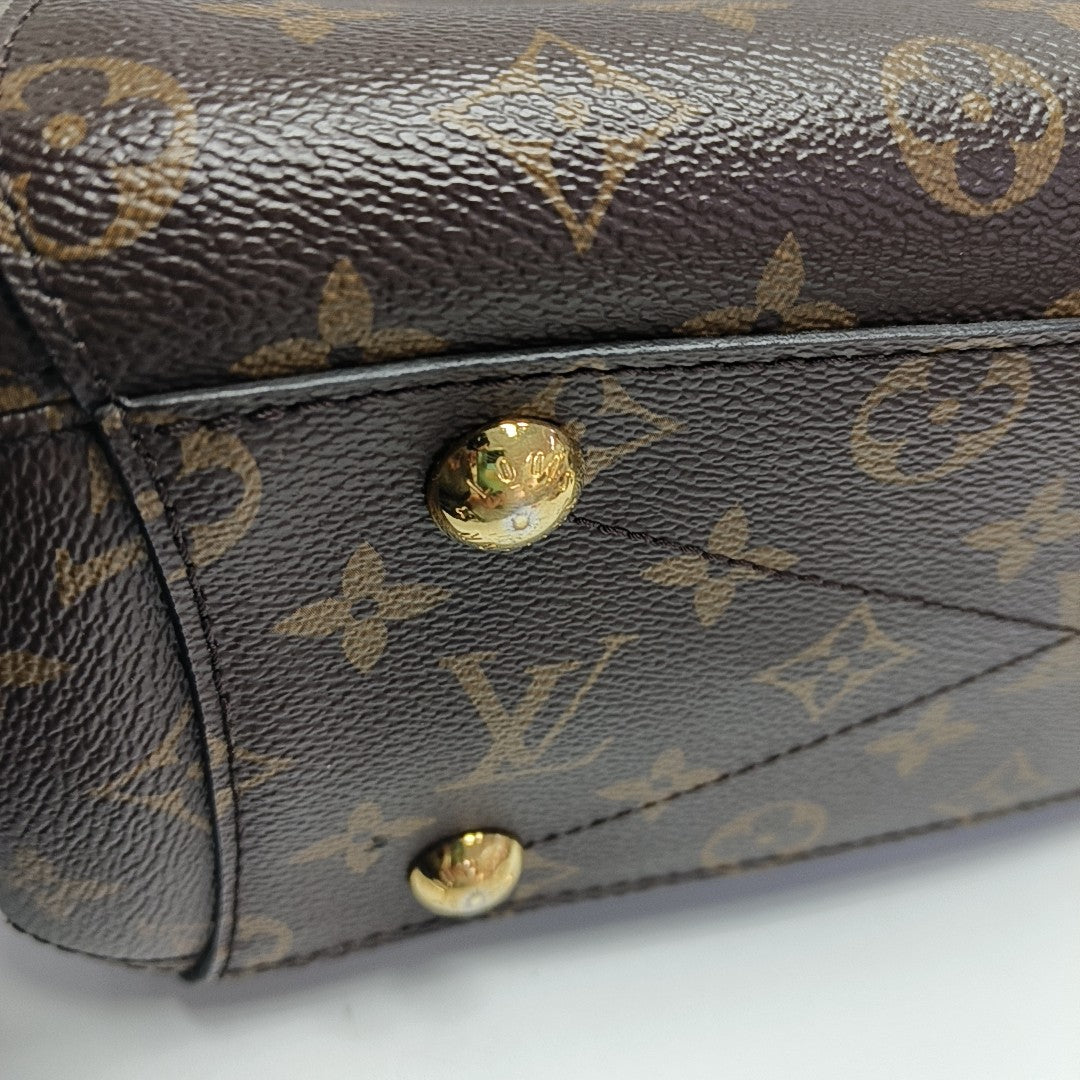 MONTAIGNE BB Monogram Coated Canvas Brown