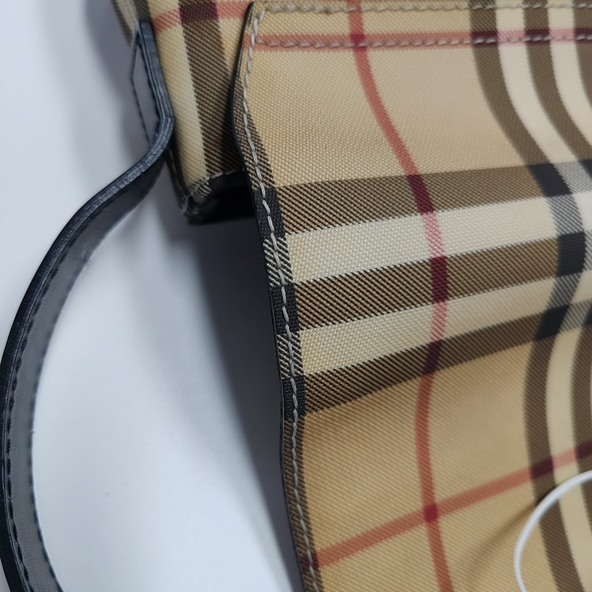Coated Canvas Shoulder Bag Brown