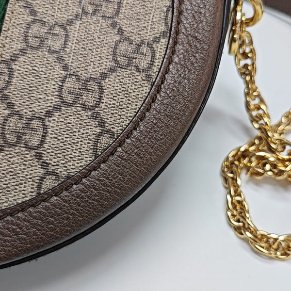 Ophidia Mini Monogram Coated Canvas Beige