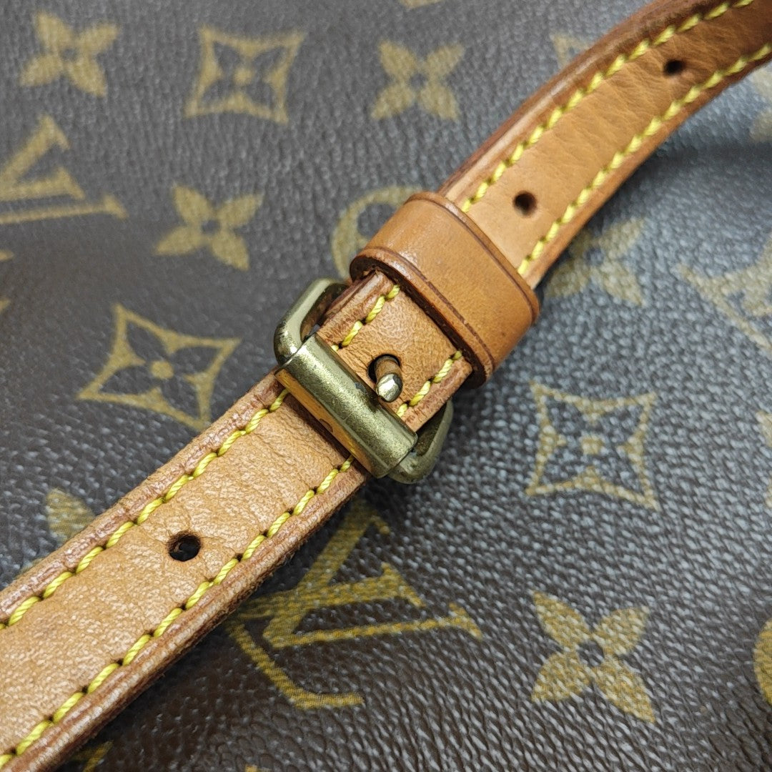 VINTAGE TROCADERO 30 Monogram Coated Canvas Brown