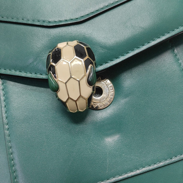 SERPENTI FOREVER Small Calfskin Green