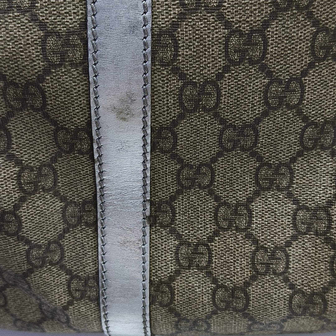 Joy Medium Monogram Coated Canvas Black