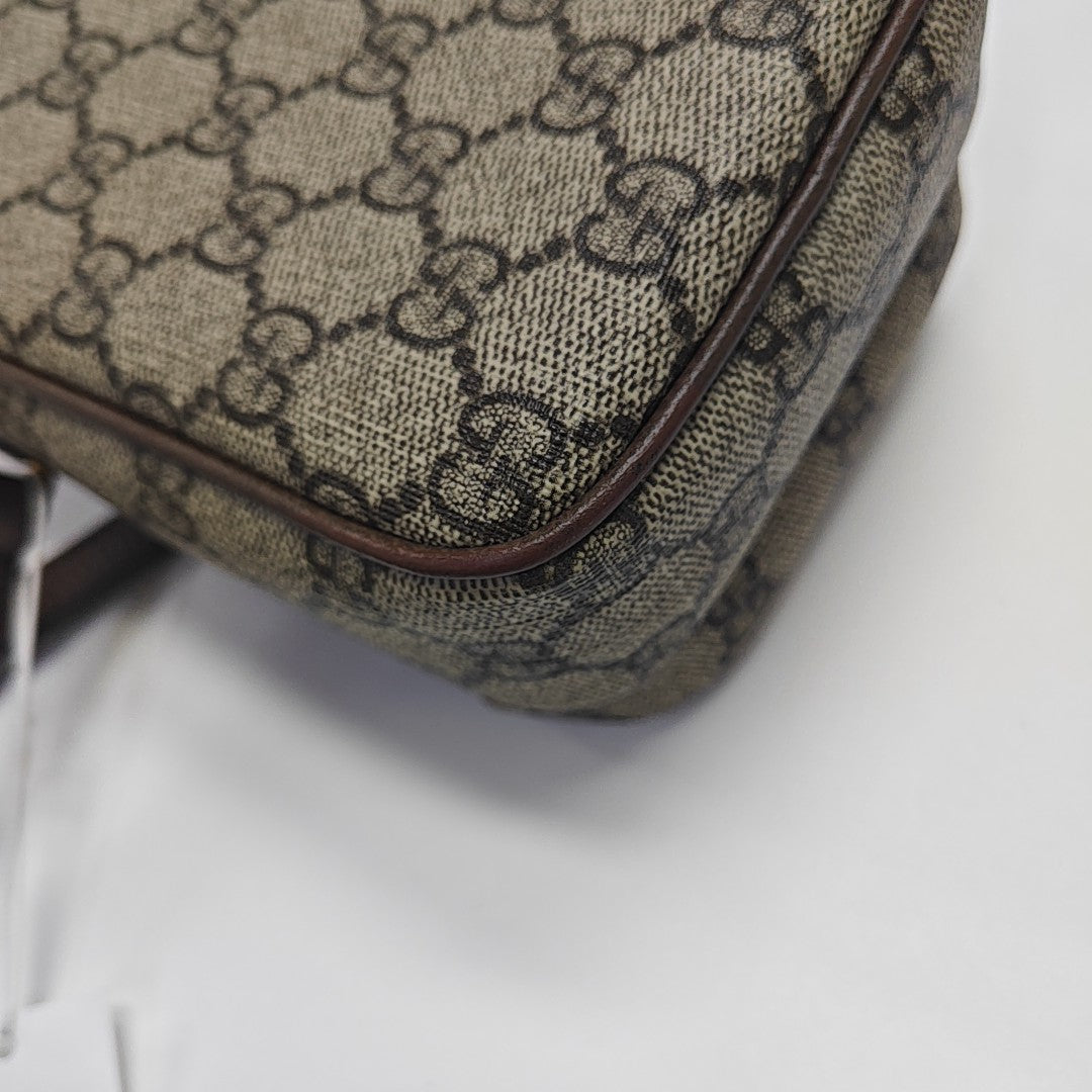 Neo Vintage Mini Monogram Coated Canvas Brown