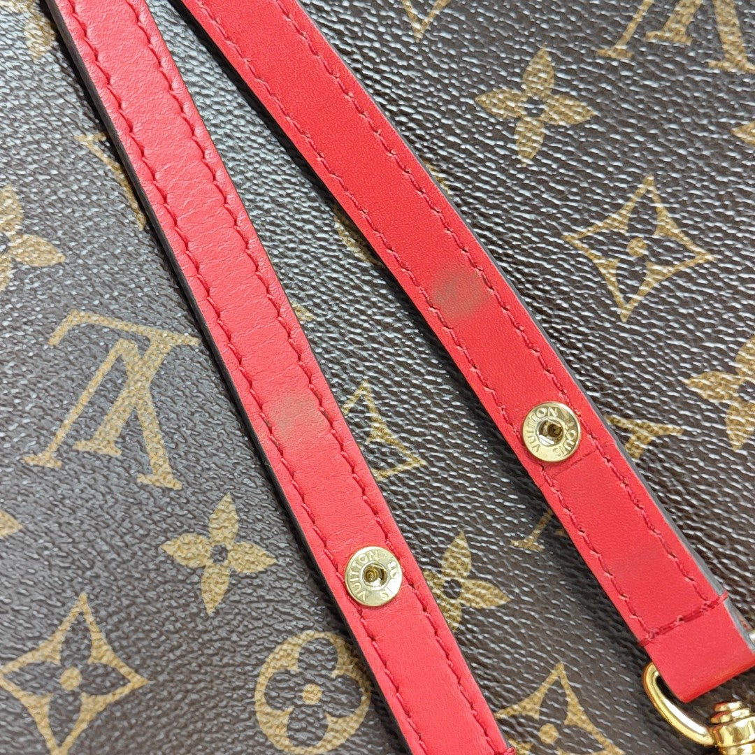 NÉONOÉ MM Monogram Coated Canvas Brown