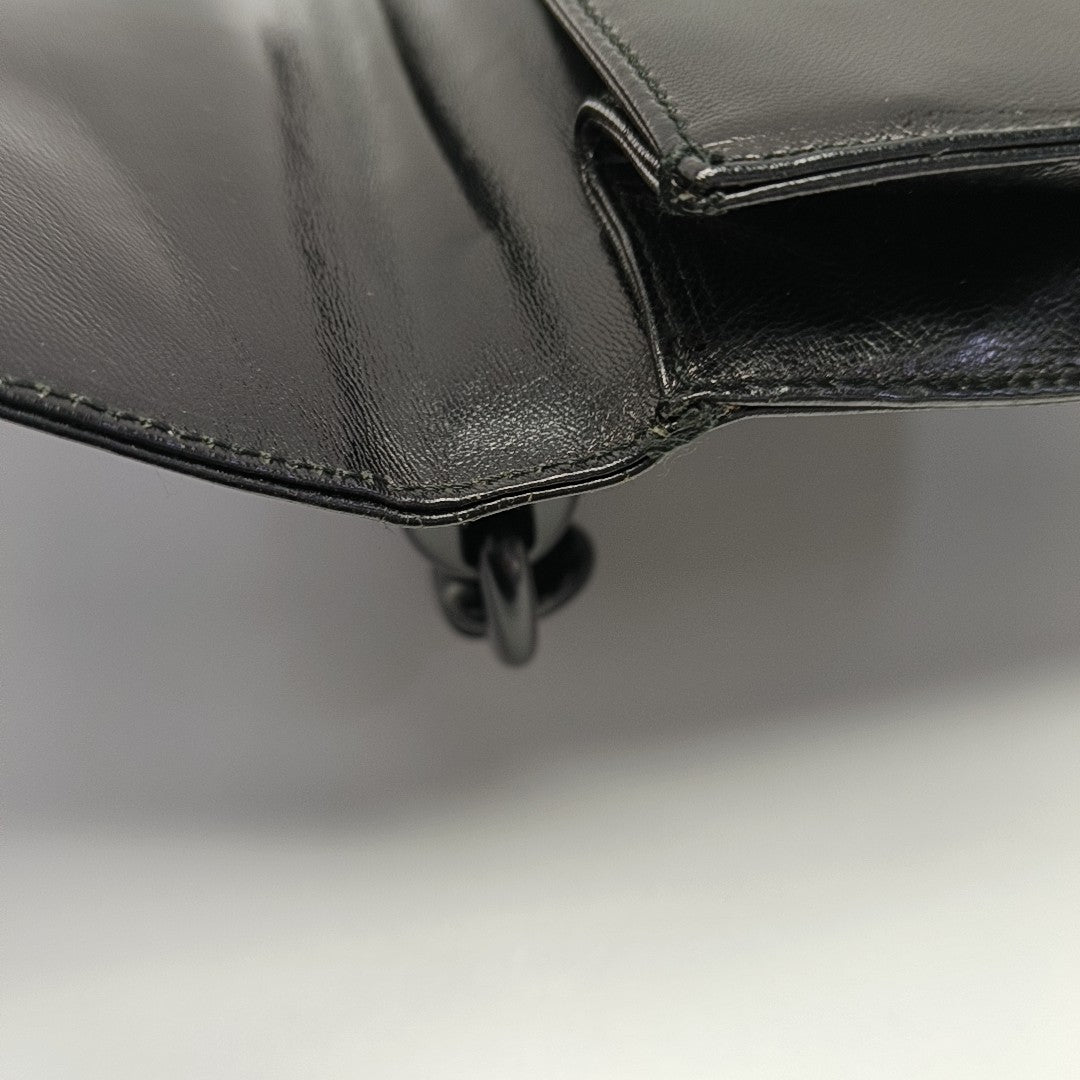 Calfskin Shoulder Bag Black