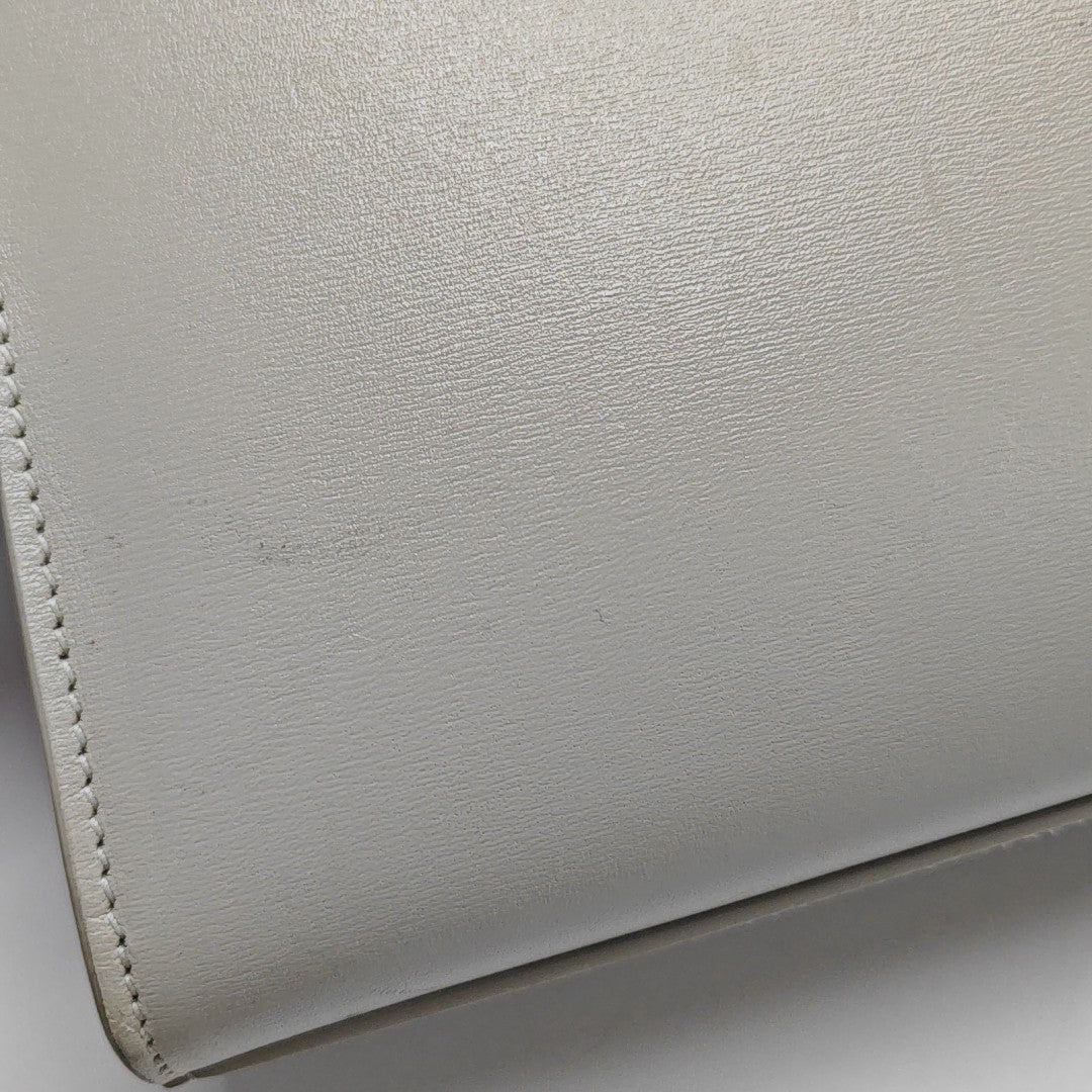 MANHATTAN Medium Calfskin White