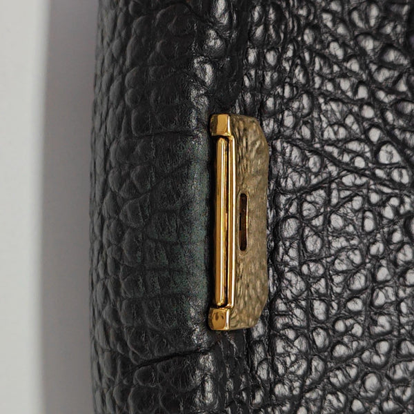 Langley Calfskin Black