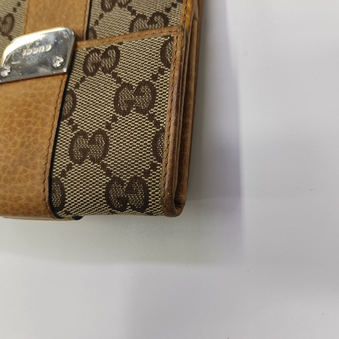Monogram Canvas Wallet Brown