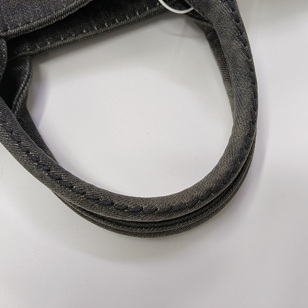 Denim Quilted Denim Black