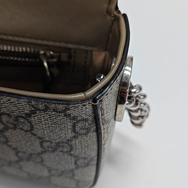 Monogram Coated Canvas Shoulder Bag Gray