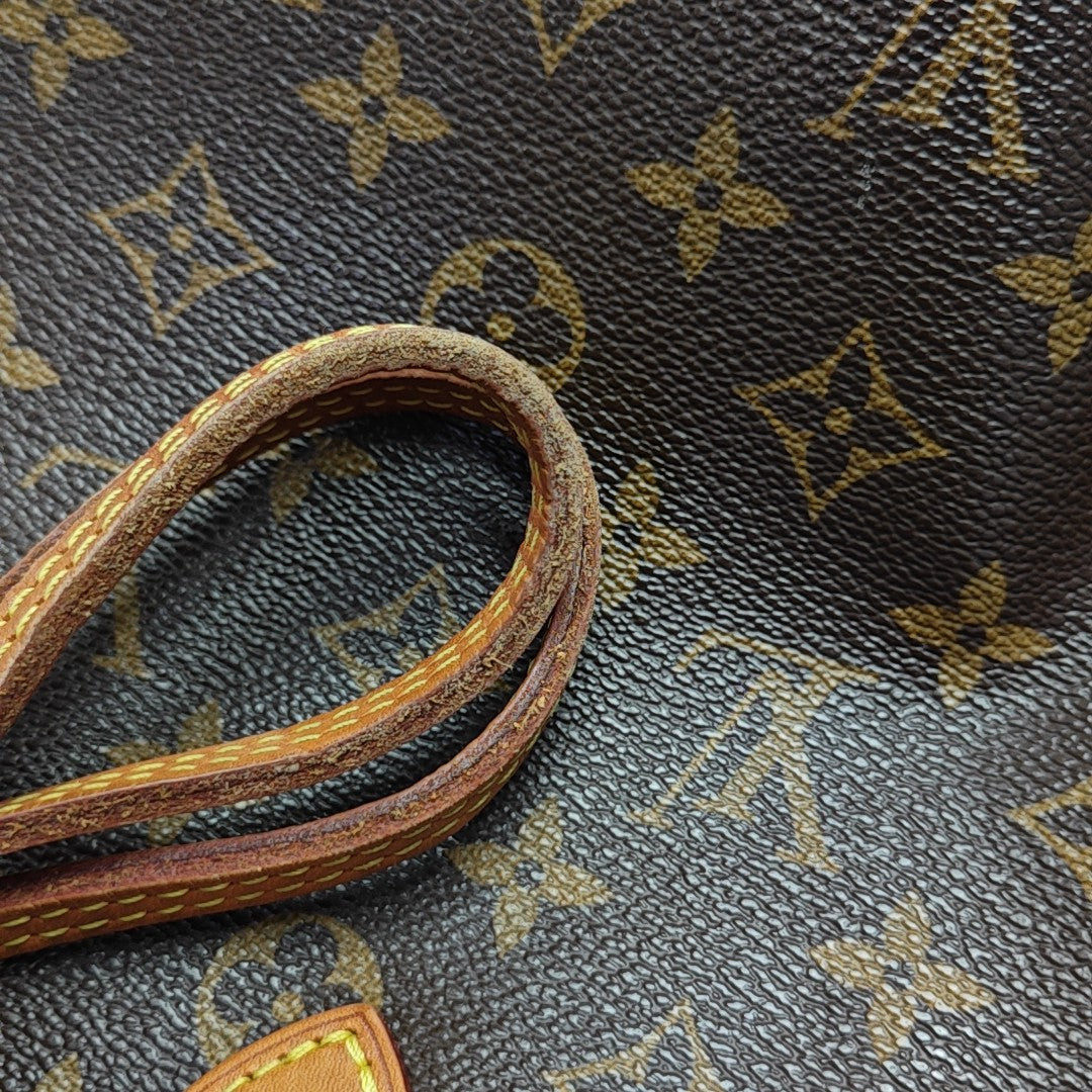 NEVERFULL MM Monogram Coated Canvas Brown