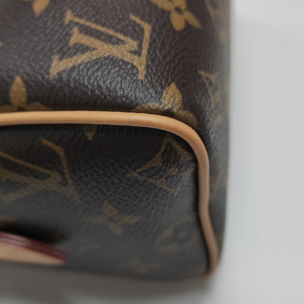 SPEEDY 20 Monogram Coated Canvas Brown