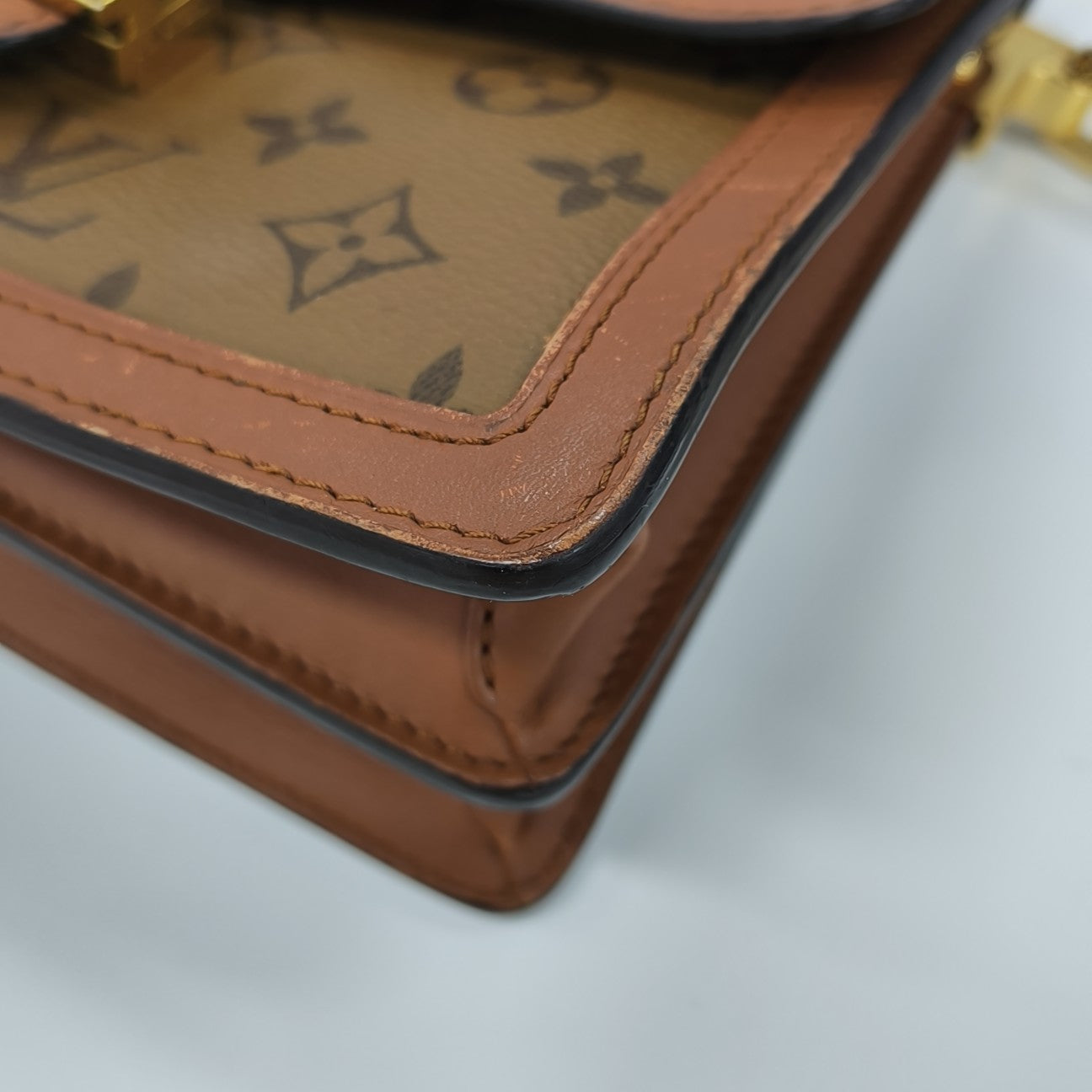 DAUPHINE MM Monogram Coated Canvas Brown
