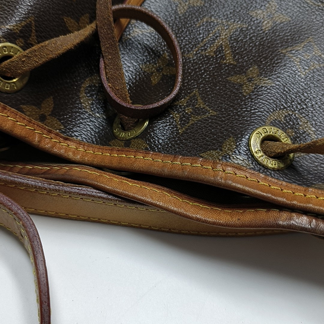 NOÉ BB Monogram Coated Canvas Brown