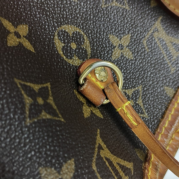 NEVERFULL MM Monogram Coated Canvas Brown