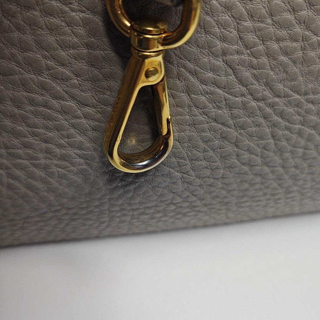 Galleria Large Calfskin Gray