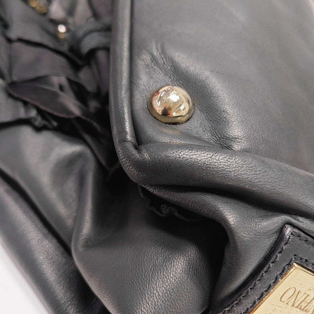 Lambskin Tote Bag Black