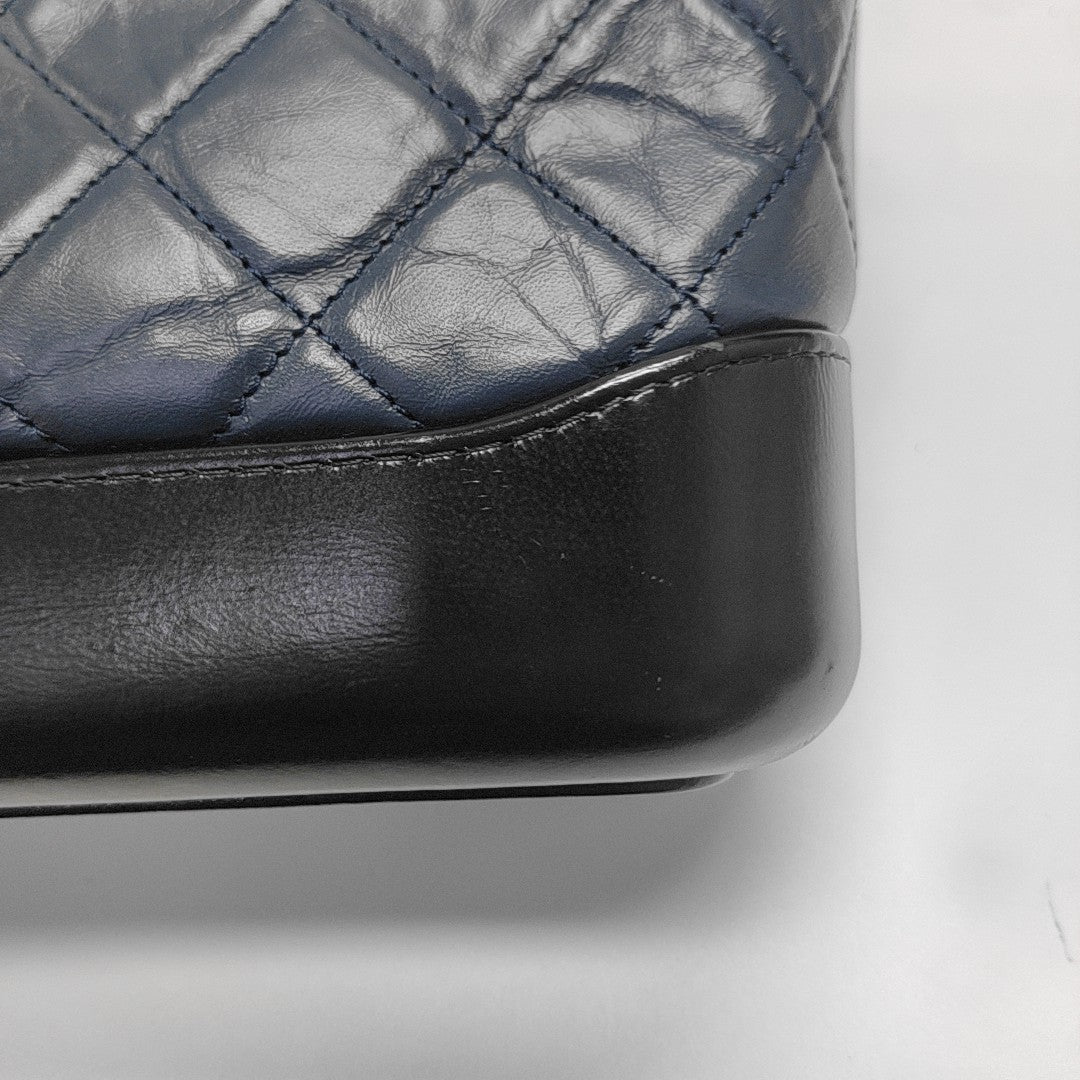 GABRIELLE Small Quilted Calfskin Blue