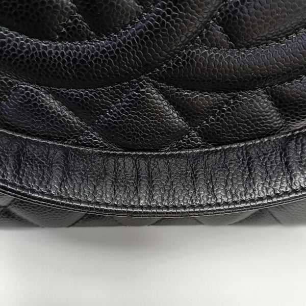 CHANEL GST Extra Large Quilted Grained Calfskin Black