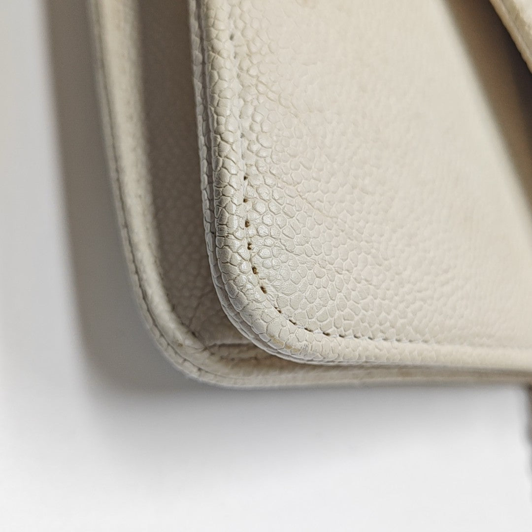 WOC Quilted Calfskin White