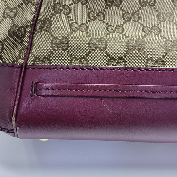 Monogram Canvas Tote Bag Brown