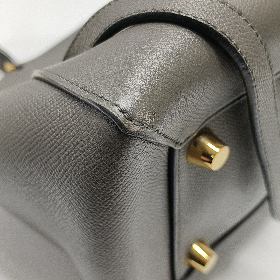 BELT Mini Calfskin Gray