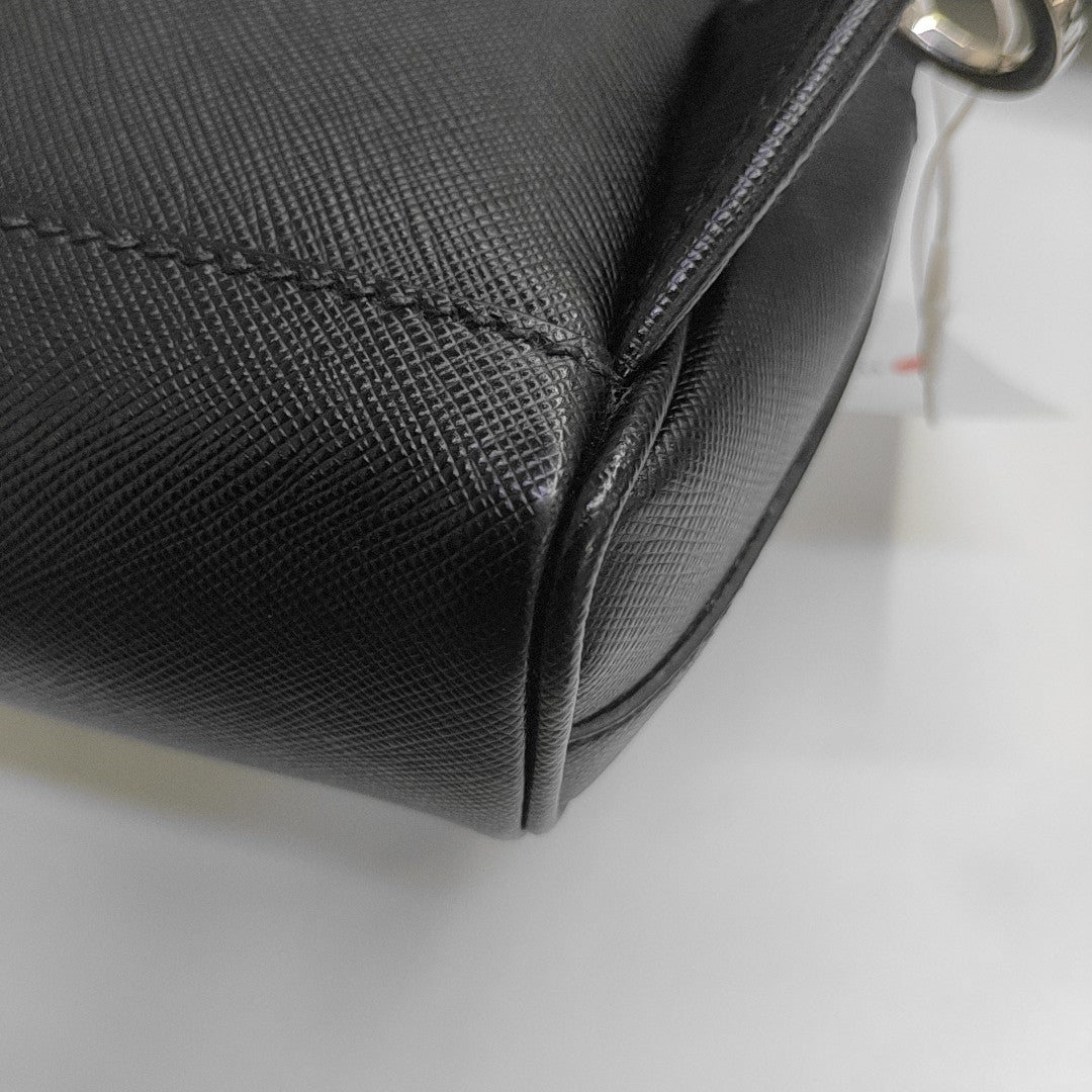 Calfskin Shoulder Bag Black