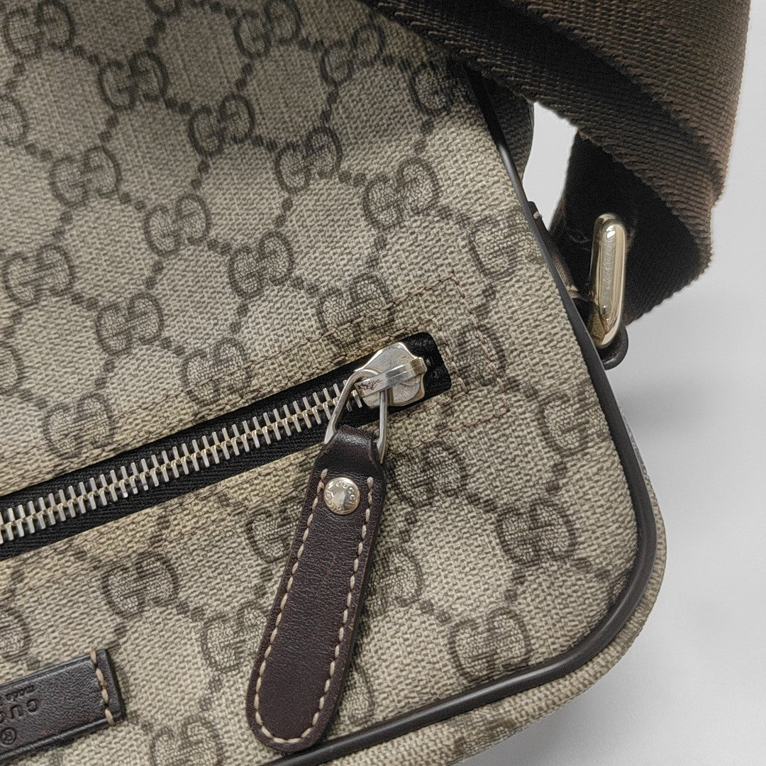 GG Supreme Monogram Coated Canvas Beige