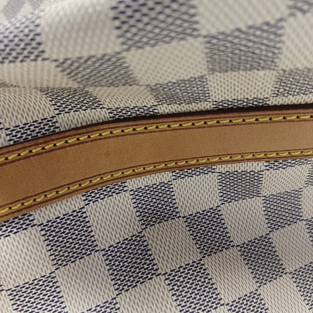 NOÉ GM Damier Azur Coated Canvas White