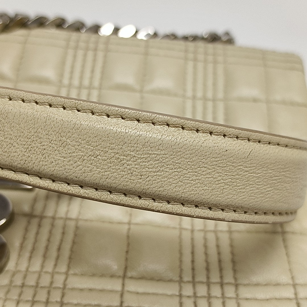 Lola Small Quilted Lambskin White