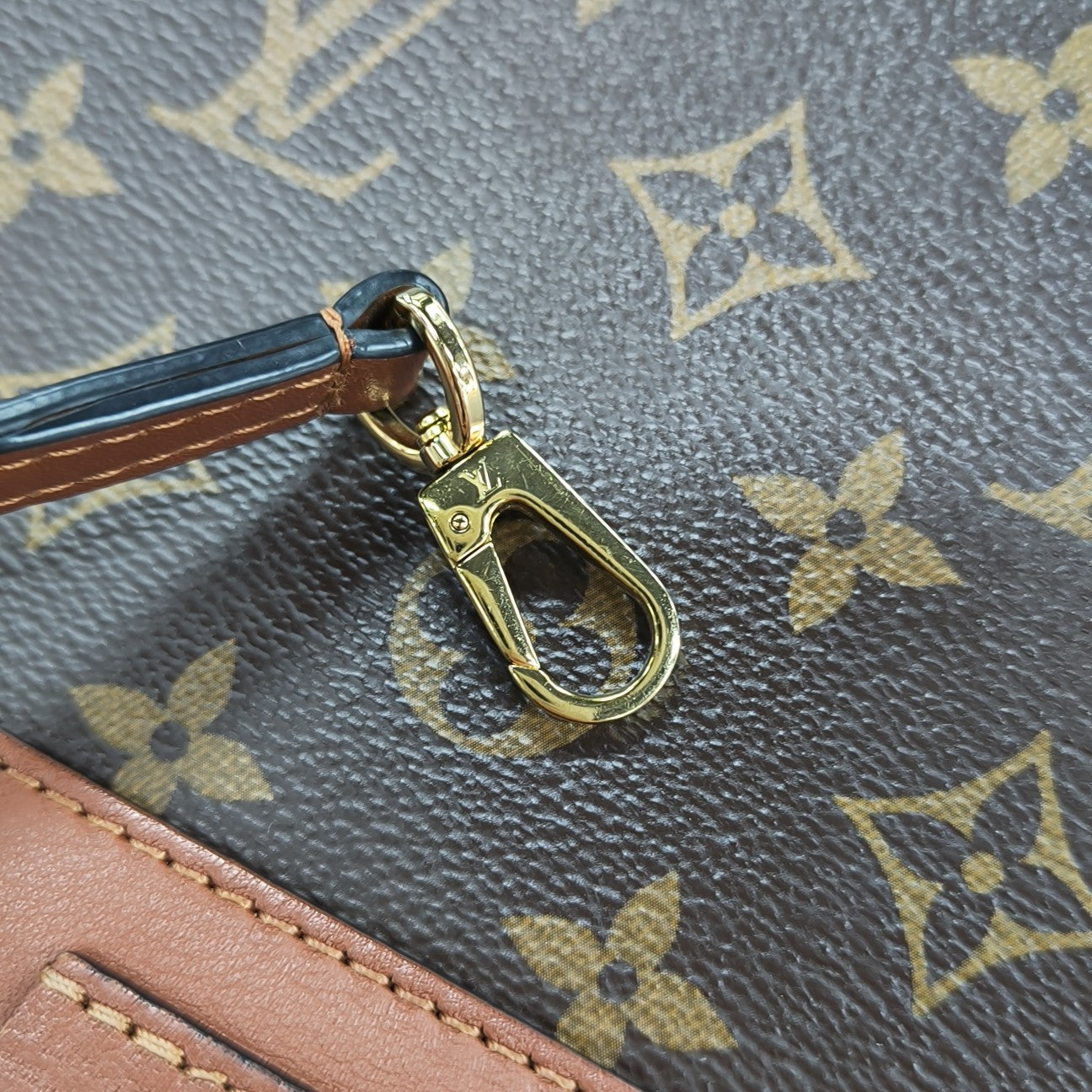 LOCKY BB Monogram Coated Canvas Brown