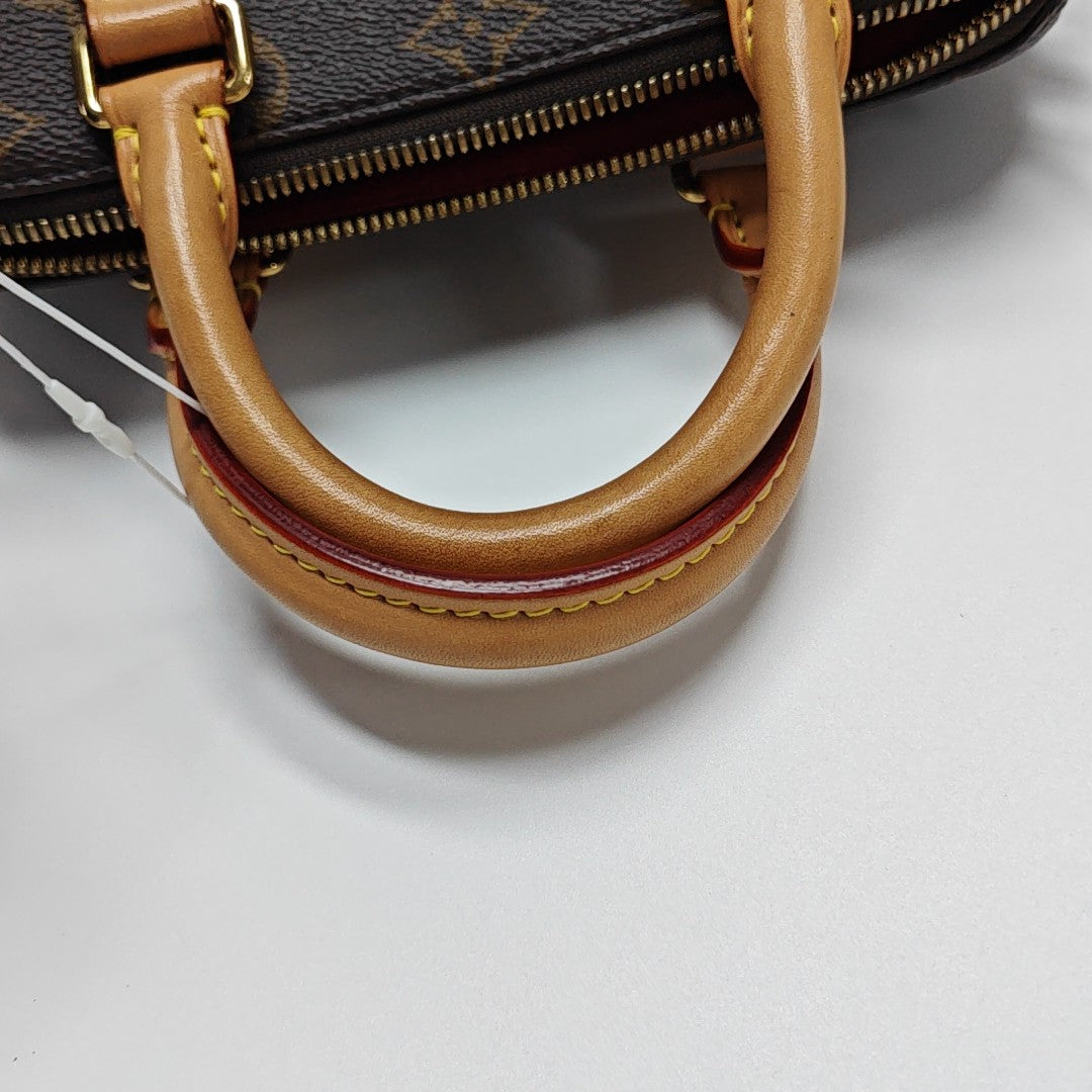 SPEEDY 20 Monogram Coated Canvas Brown