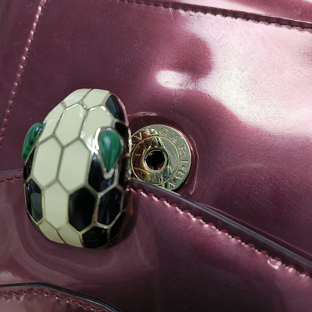SERPENTI FOREVER Small Quilted Calfskin Red