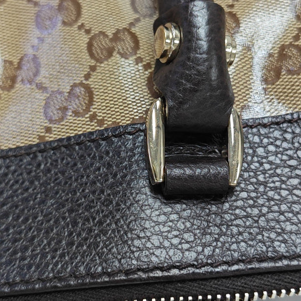 D Gold Monogram Coated Canvas Brown