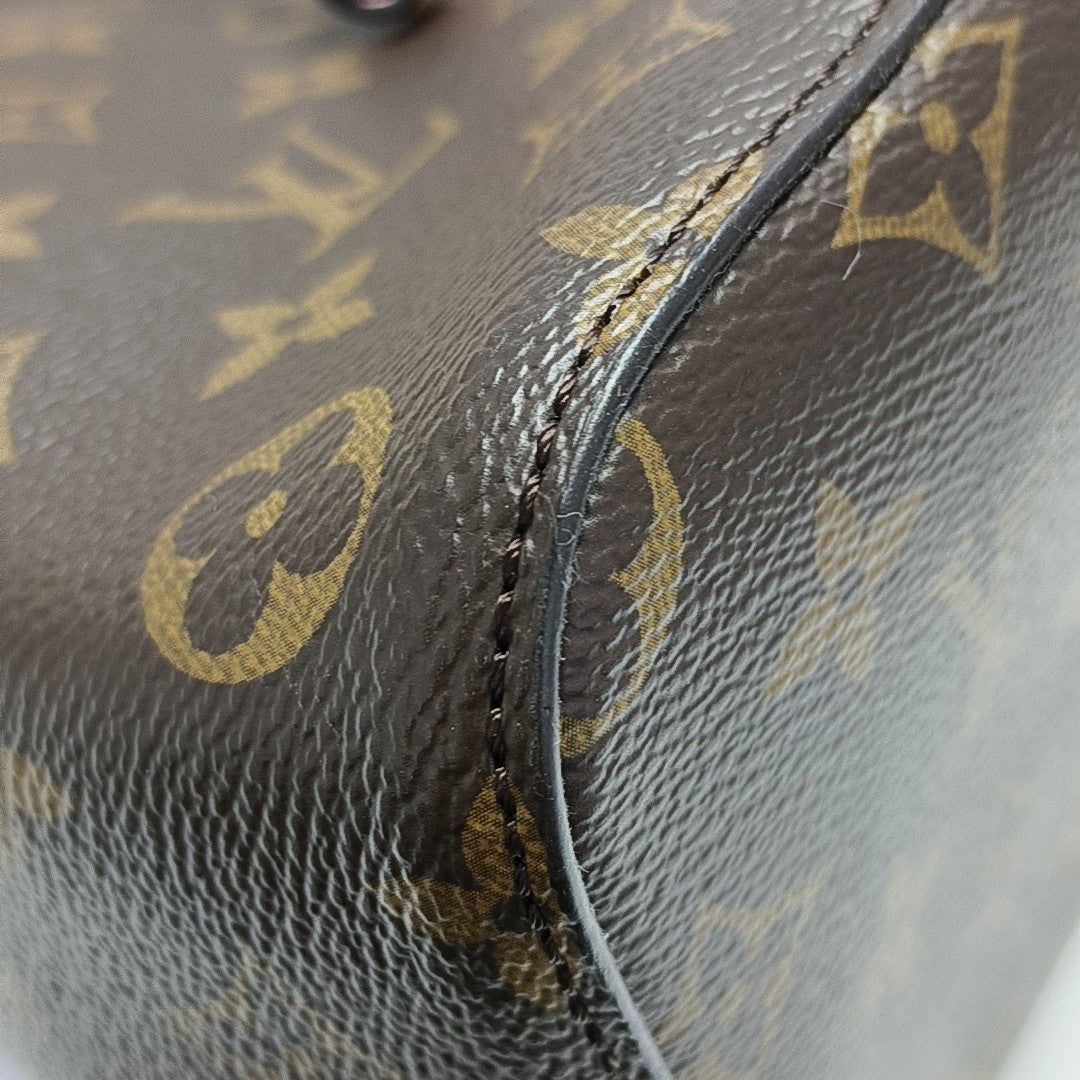 NÉONOÉ MM Monogram Coated Canvas Brown