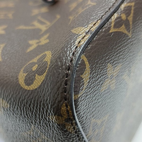 NÉONOÉ MM Monogram Coated Canvas Brown