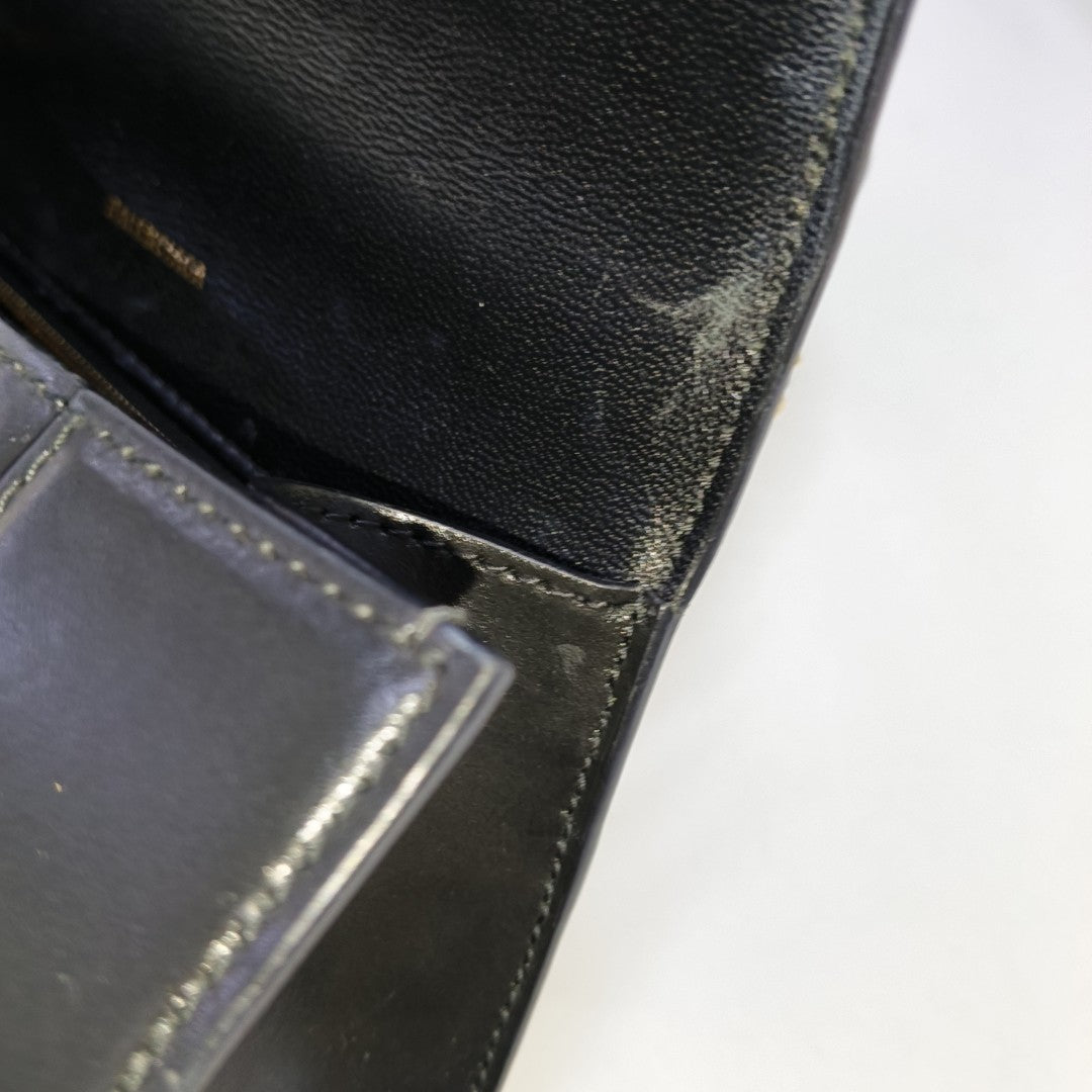 Hourglass S Calfskin Black