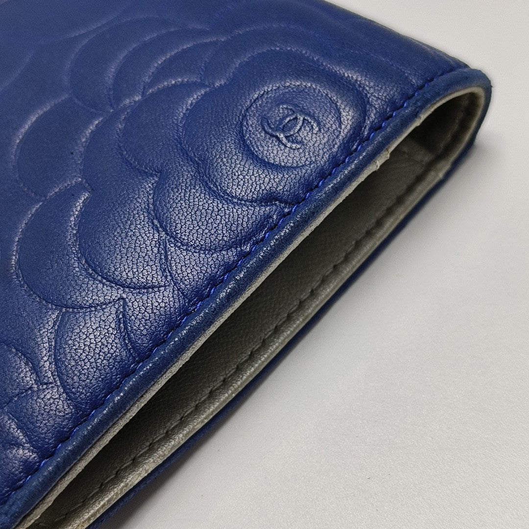 Lambskin Wallet Blue