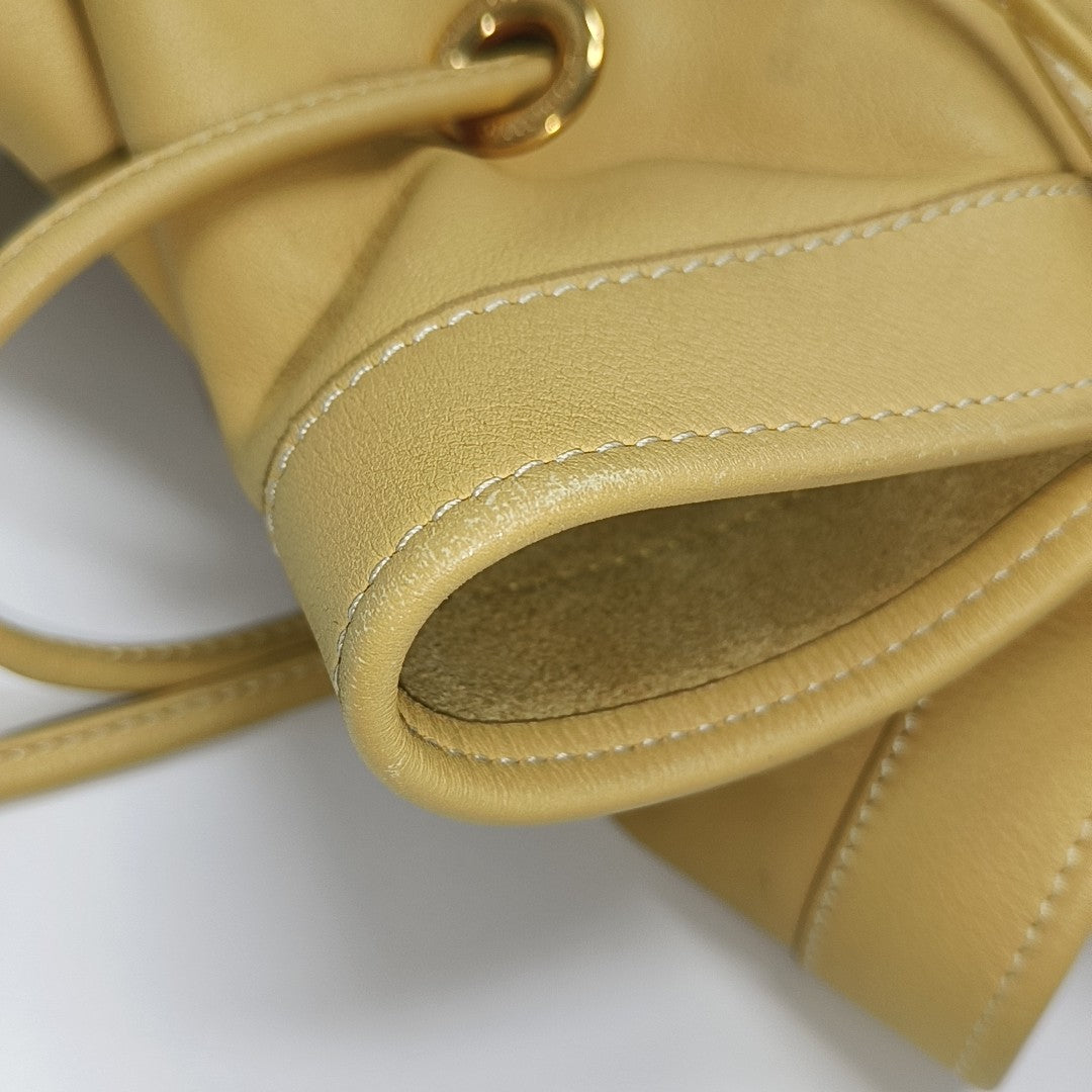 Calfskin Bucket Bag Yellow