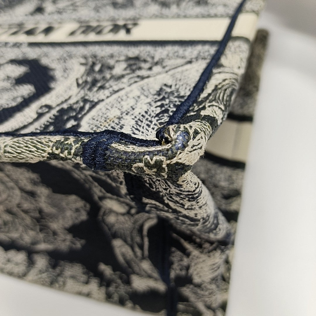 Book Tote Small Canvas Blue