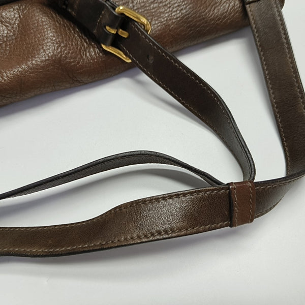 Calfskin Shoulder Bag Brown