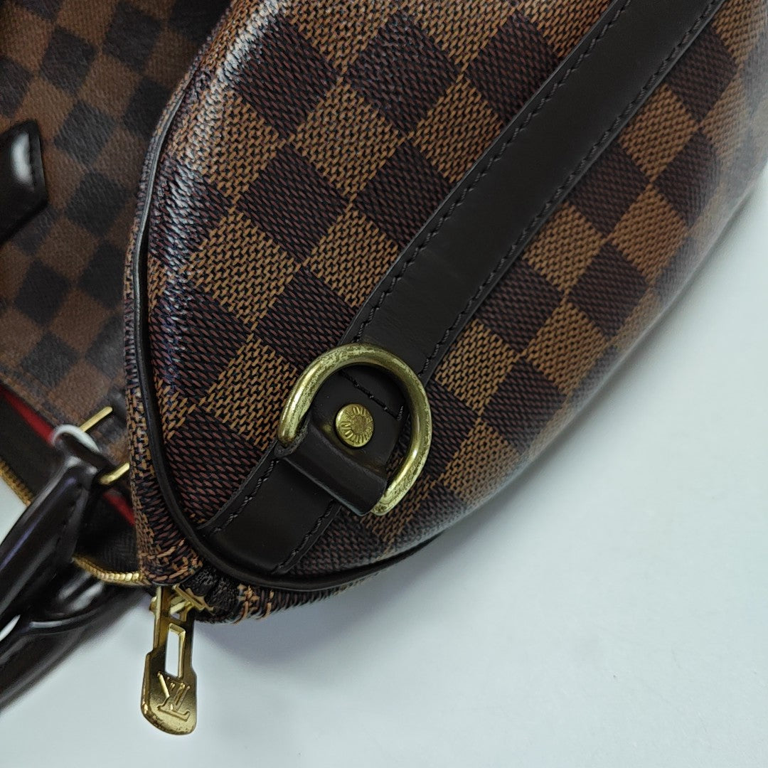 SPEEDY 25 Damier Ebene Coated Canvas Brown